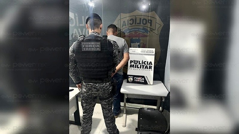 Força Tática prende indivíduo com mandado de prisão em aberto