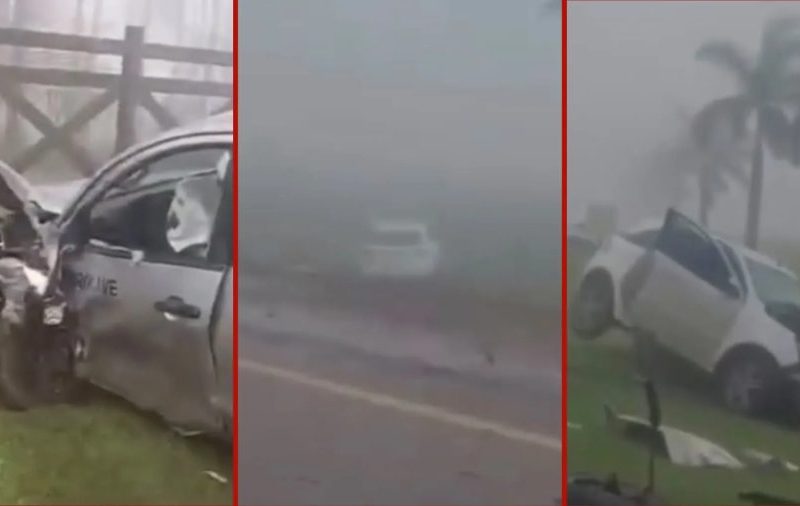 Acidente grave na MT-251 deixa um morto em meio à neblina
