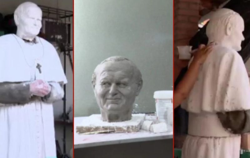 Escultura de São João Paulo II é inaugurada em Cuiabá