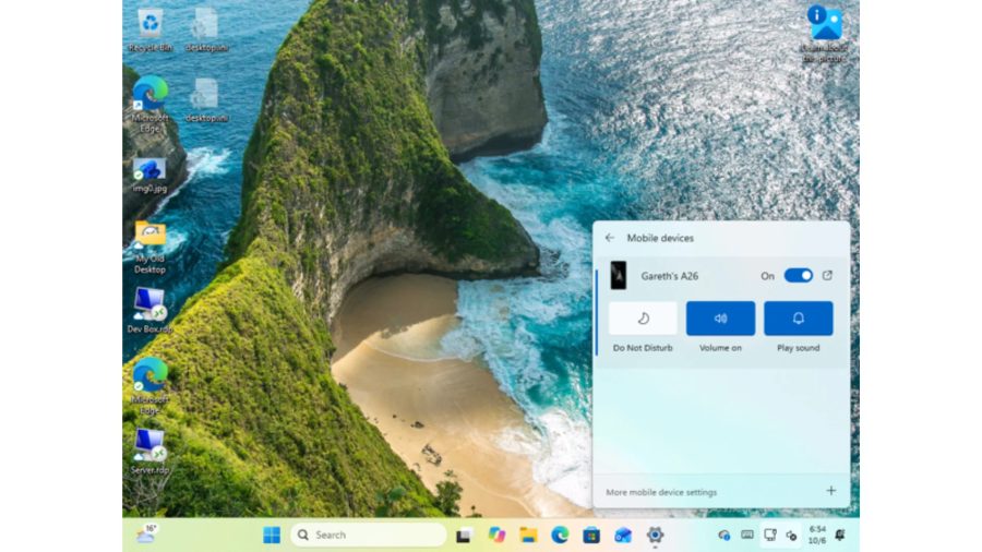 Windows 11 testa atalho para achar celular Android perdido