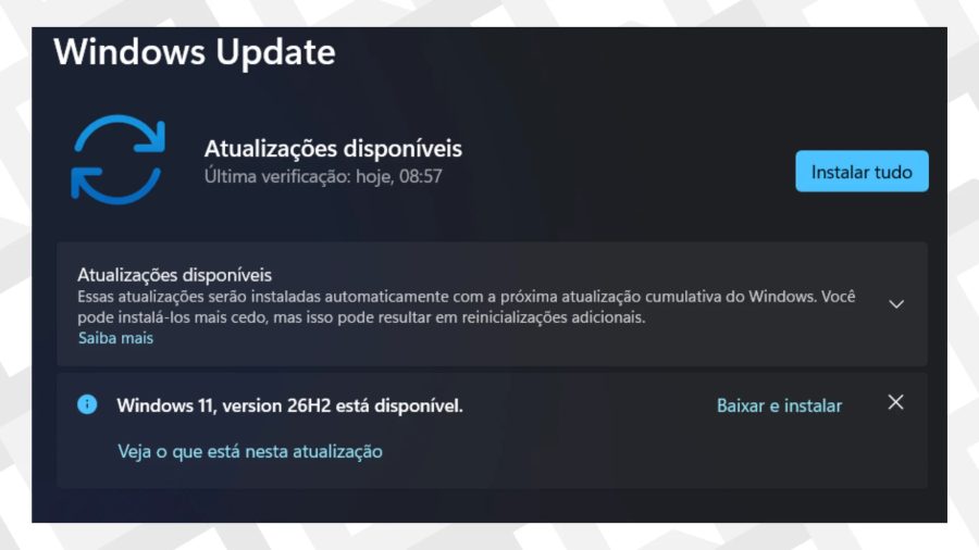 Como baixar e instalar o Windows 11 26H2 no computador