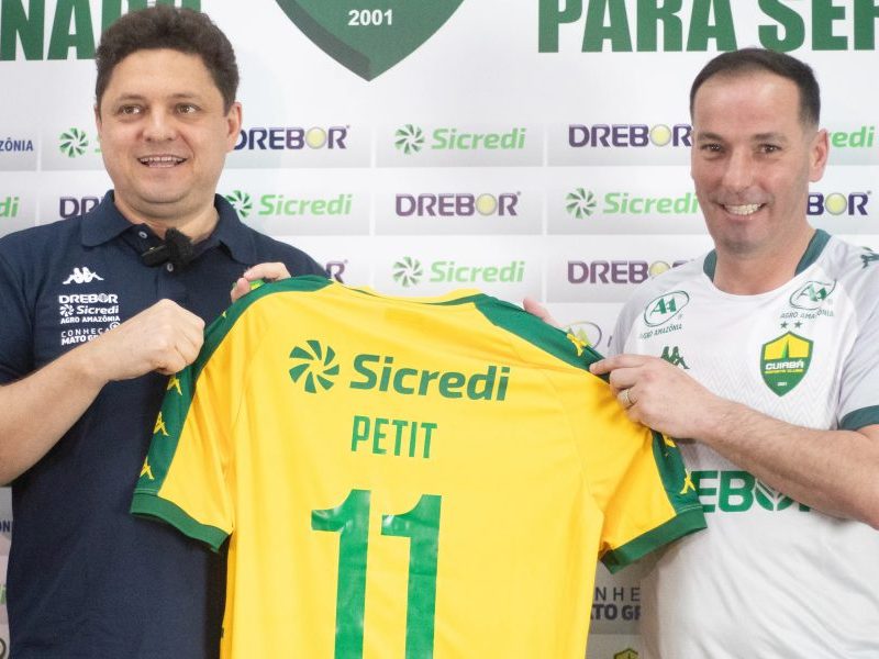 Cuiabá paga dívida com Petit, acaba com transfer ban e cobra R$ 45 milhões