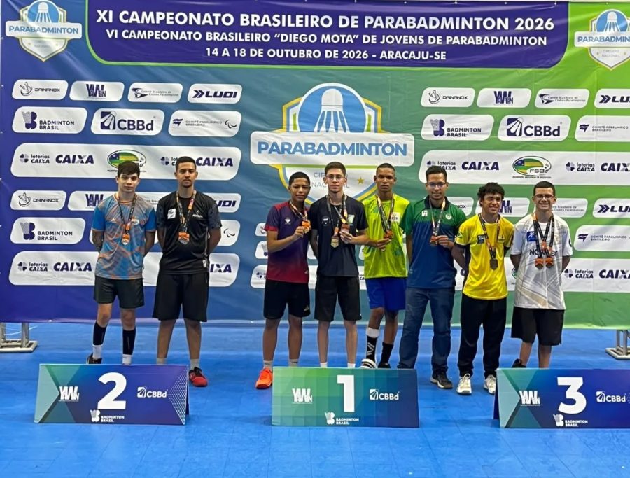 Destaque nacional, Vitor Dutra conquista dois ouros no Brasileiro de Jovens de Parabadminton