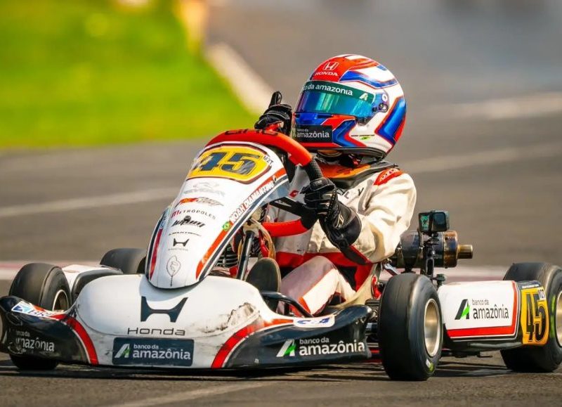 Piloto de kart do Pará vence etapa na Itália aos 10 anos