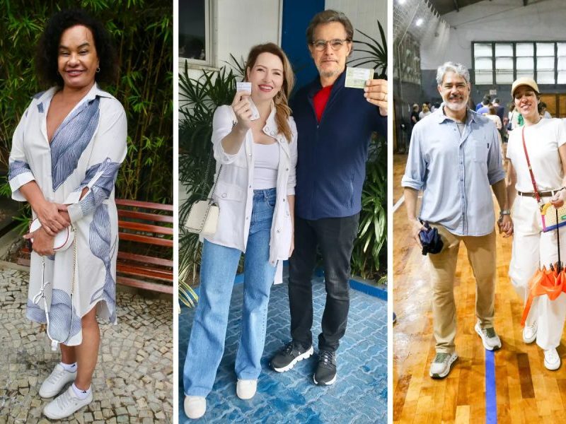 Famosos votam no 2º turno das eleições de 2026; FOTOS