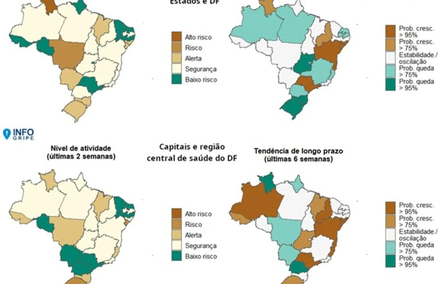 Casos graves de SRAG disparam em três estados, diz Fiocruz