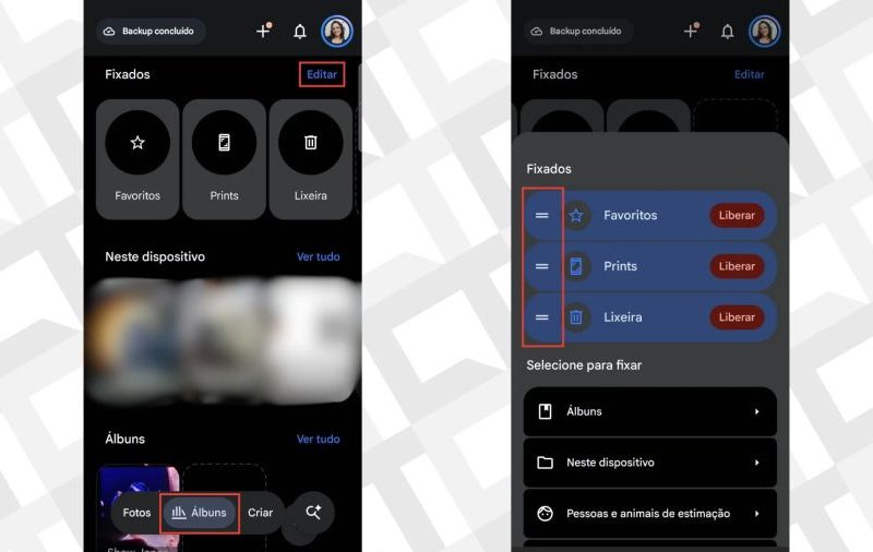 Google Fotos ganha visual redesenhado e agora deixa usuário personalizar aba “Álbuns”