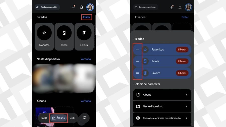 Google Fotos ganha visual redesenhado e agora deixa usuário personalizar aba "Álbuns"