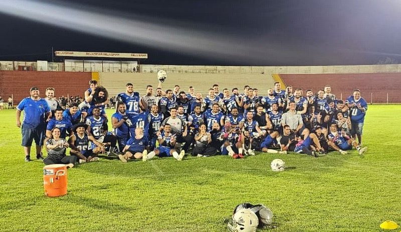 Hawks vence Tubarões do Cerrado por 50 a 6 e leva o título do Regional Cerrado da Superliga de Futebol Americano