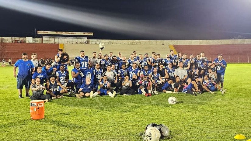 Hawks vence Tubarões do Cerrado por 50 a 6 e leva o título do Regional Cerrado da Superliga de Futebol Americano