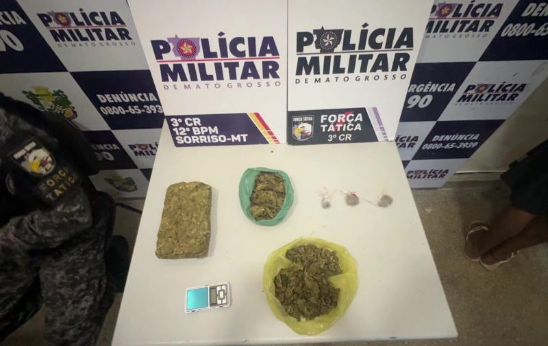 Homem é preso com 1,2 kg de skank em Sorriso após denúncias