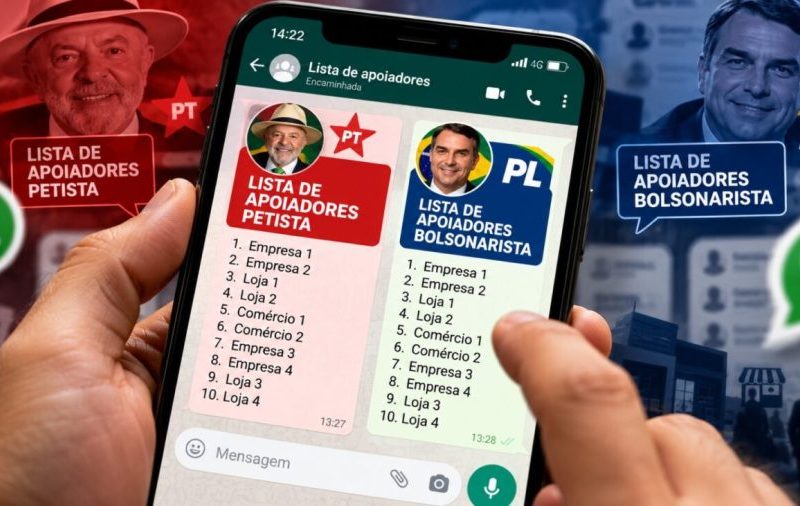 Listas de empresas que apoiaram Lula e Flávio Bolsonaro circulam no norte de MT e empresários denunciam ofensas à polícia