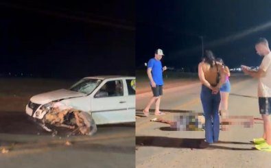 Motociclista morre em batida durante carreata no MT