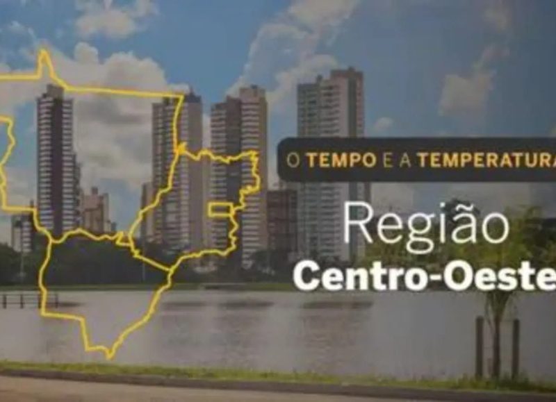O TEMPO E A TEMPERATURA: Centro-Oeste tem calor e chuva isolada no com alerta de tempestade em Mato Grosso do Sul neste sábado (24)