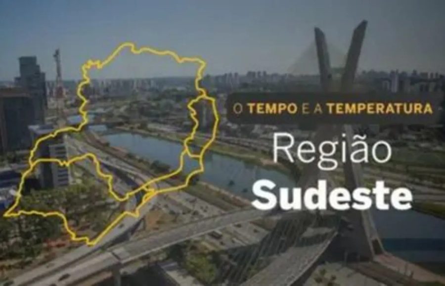 O TEMPO E A TEMPERATURA: chuva atinge estados da Região Sudeste neste domingo (18)