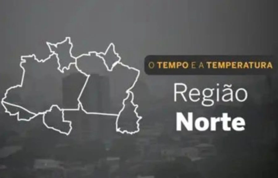 O TEMPO E A TEMPERATURA: chuva e alertas de tempestade atingem estados da Região Norte neste domingo (18)