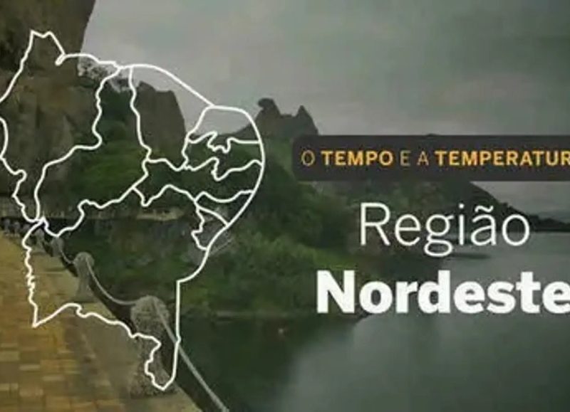 O TEMPO E A TEMPERATURA: Domingo (25) de muitas nuvens e sem chuva no litoral do Nordeste