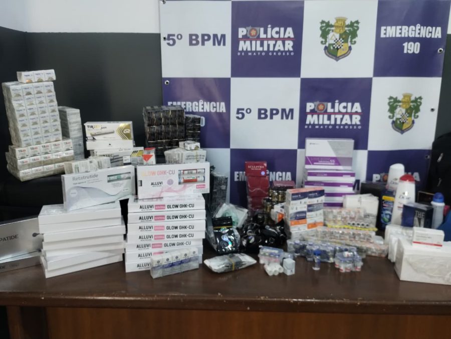 Passageiro é preso com anabolizantes em mala em MT