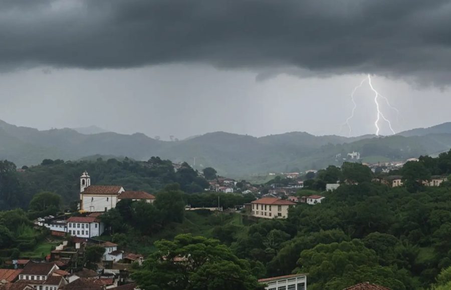 Previsão do Tempo: Ouro Preto/MG tem sábado chuvoso e máxima de 31°C
