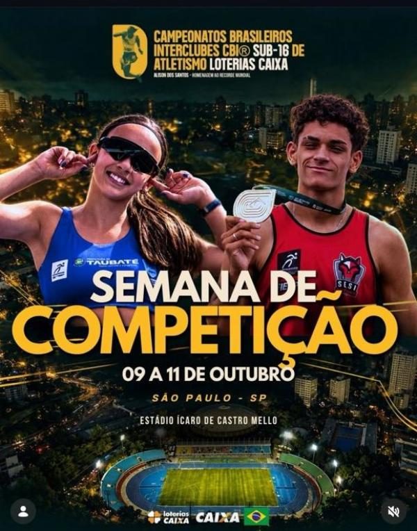 Sorriso leva 12 atletas ao Brasileiro Sub-16 de Atletismo em SP