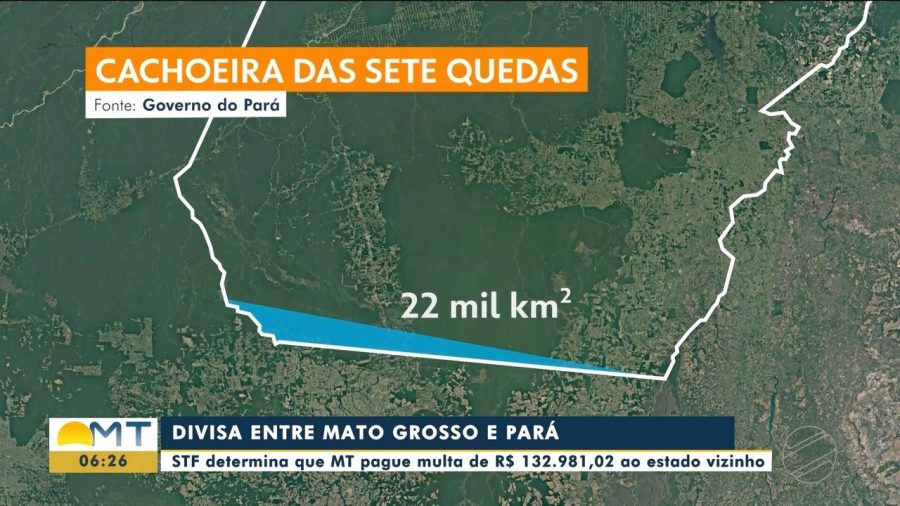 STF manda MT pagar R$ 132 mil ao PA por divisa