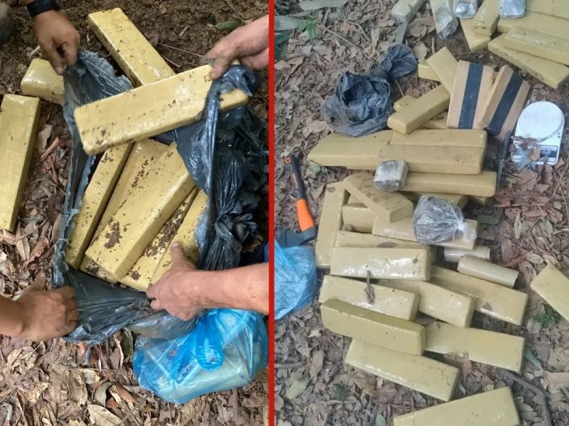Trilha perto de restaurante leva polícia a depósito de drogas em mata de MT