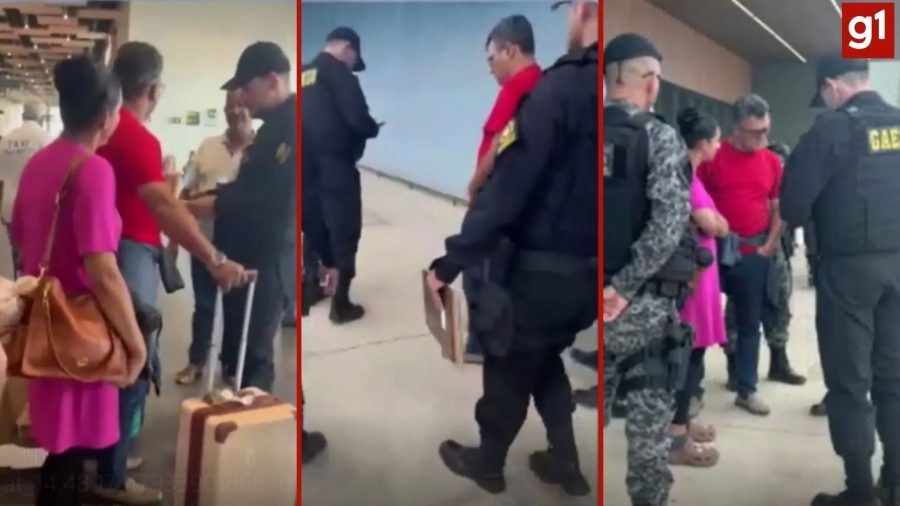 VÍDEO: alvo de operação contra corrupção em MT, fiscal de obras é preso em aeroporto ao voltar do Caribe